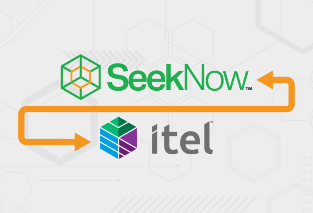 SeekNow and Itel logo