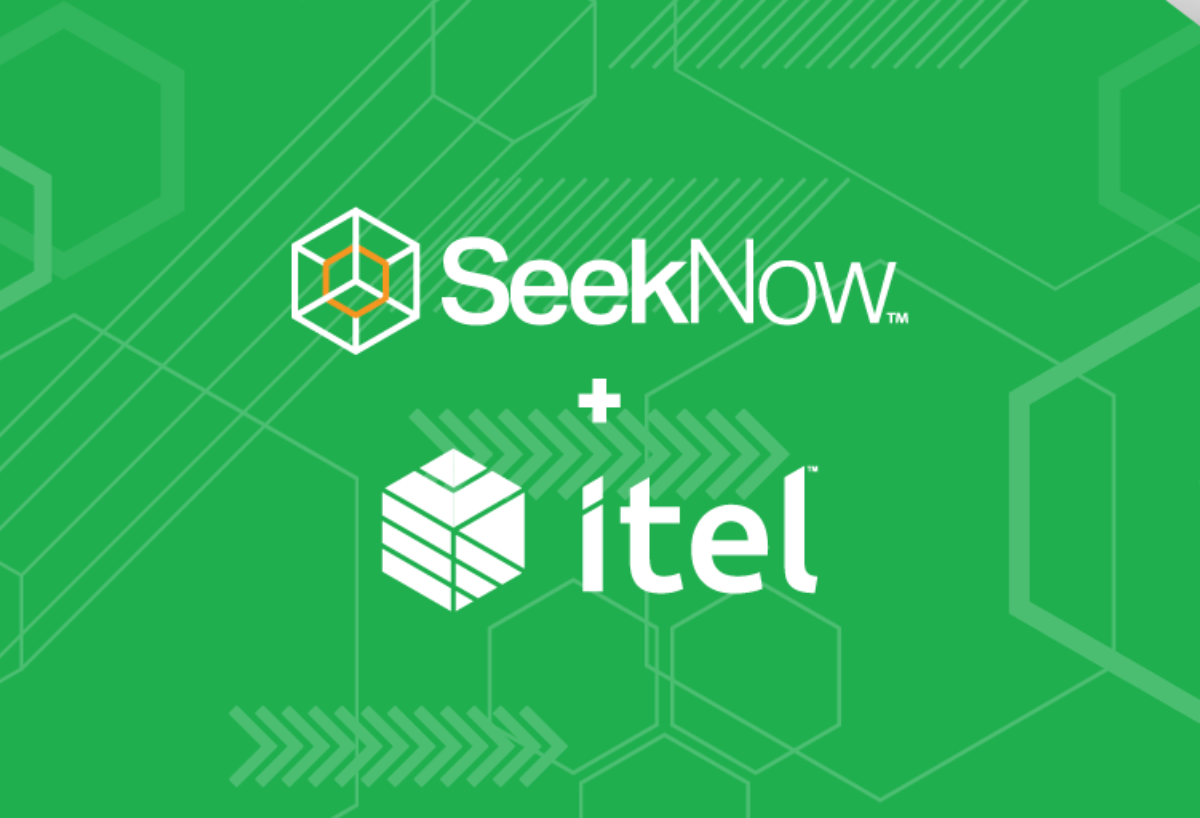 SeekNow and Itel logo