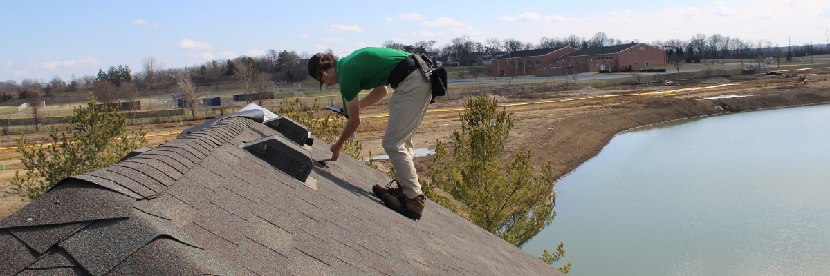 inspector on the roof