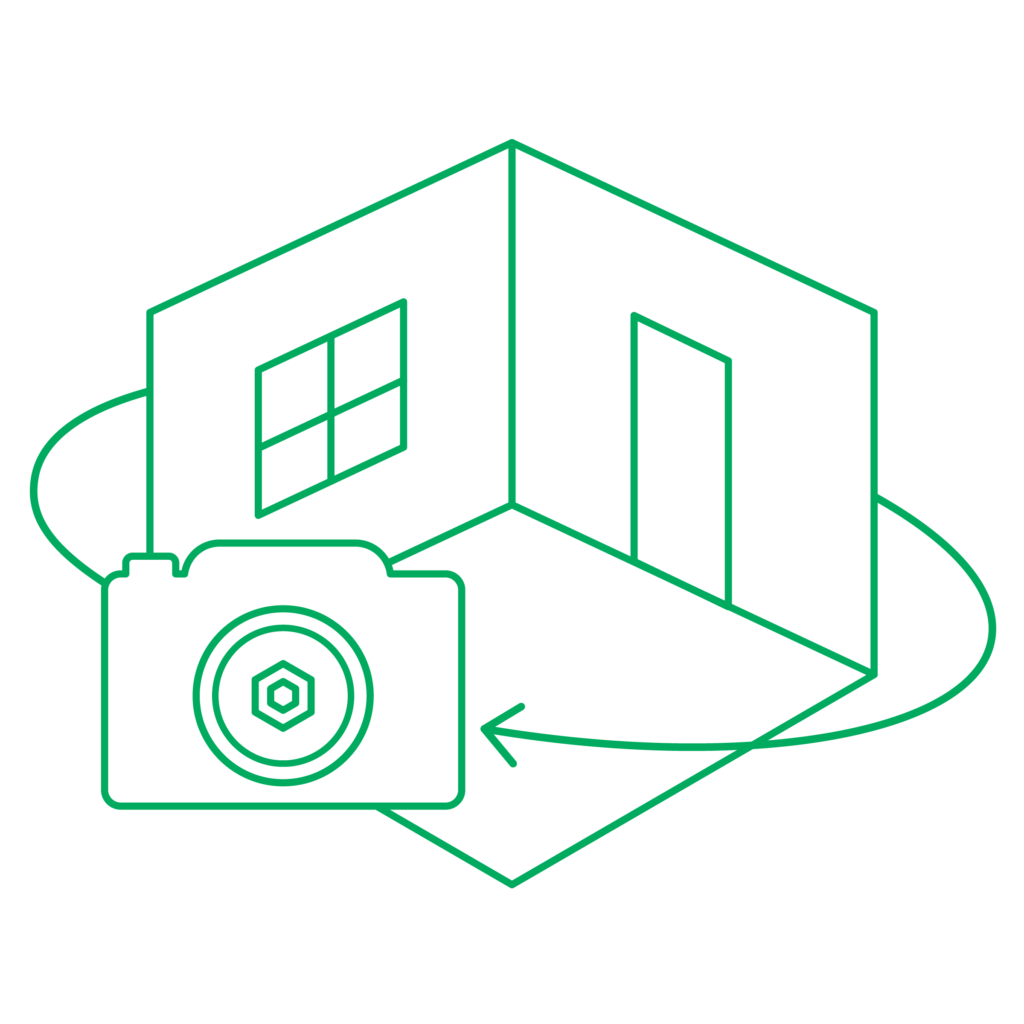 house with camera icon