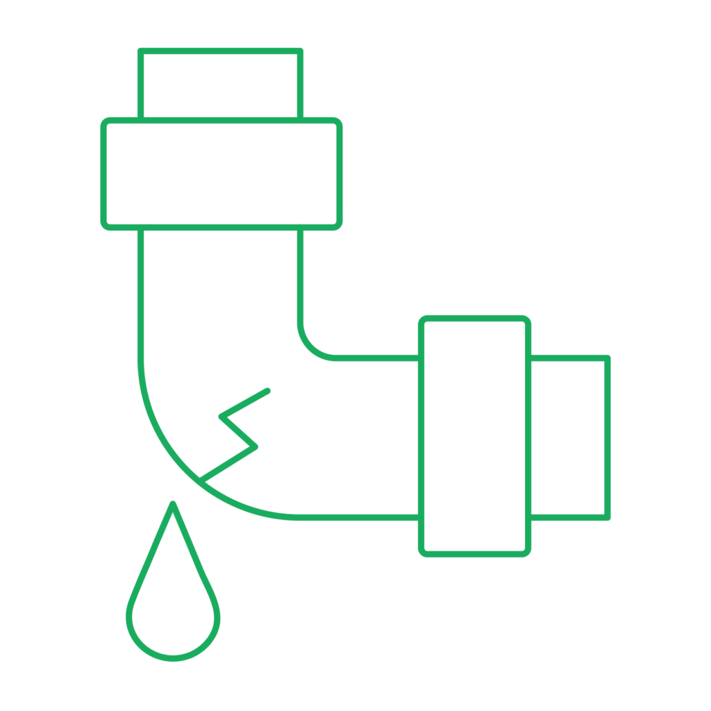 leaking pipe icon