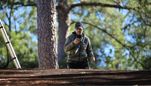 inspector on roof